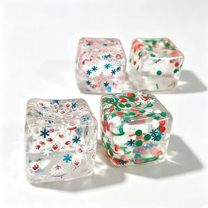 Fournitures de Noël : Jouet à presser NeeDoh style flocon de neige, cube de glace, en maltose, gadget souple pour enfants, tendance TikTok 2026 - Product Image 4