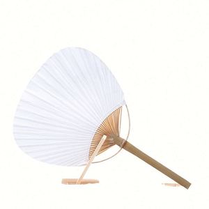 Éventails en bambou tissé personnalisés de style japonais, écologiques, promotionnels, pour mariage, décoration, cadeaux, avec poignée naturelle - Product Image 4