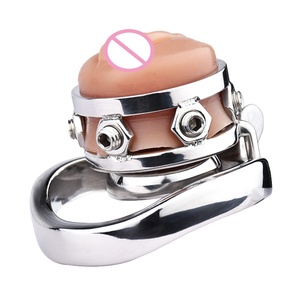 Dispositivo de Castidad Masculina FRRK, Jaula de Castidad con Anillo Curvo para Vagina Rosa, Jaula para Pene, Herramientas Sexuales, Fabricante Chino - Product Image 5