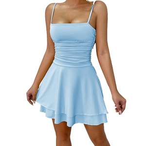 Vestidos Mini Halter Sexys de Color Sólido para Mujer, Personalizados OEM, de Alta Calidad, Nueva Llegada - Product Image 3