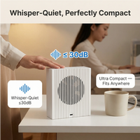 Purificateur d'air portable USB pour voiture, mini filtre HEPA, éliminateur d'odeurs, faible bruit, design compact, purificateur d'air pour la maison, le bureau, l'hôtel, le bureau à domicile