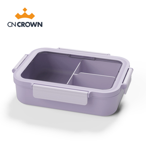 Cncrown Bpa-Miễn Phí 3 Ngăn Dùng Một Lần Ăn Trưa Hộp Leakproof Người Lớn Và Trẻ Em Bento Lưu Trữ Thực Phẩm Lưu Trữ Hộp - Product Image 3