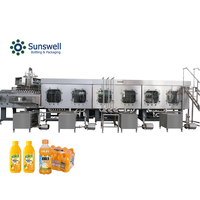 Bouteille en verre ou bouteille en plastique Machine de remplissage de jus de citron orange Ligne de remplissage de jus Remplissage aseptique de jus