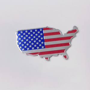 JDMotorsport88 - Adhesivo Decorativo Universal para Carrocería de Automóvil, Diseño de Mapa de Estados Unidos, Color Bandera, 10x5.7cm, Aluminio - Product Image 3