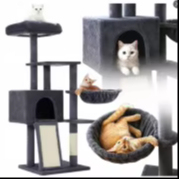 El Rascador para Gatos Integrado para Uso Doméstico Ahorra Espacio en Interiores y Crea un Acogedor <span class=keywords><strong>Castillo</strong></span> Pequeño para el Gato - Product Image 2