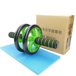 Venta al por mayor Abdomen rodillo rueda ejercicio equipo 4 Ab ruedas innovador ergonómico Abdominal rodillo Ab equipo de entrenamiento - Product Image 6