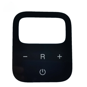 Rắn tùy chỉnh kích thước điều khiển cảm ứng Tempered kính rõ ràng kính an toàn thân thiện với môi trường cường độ cao màng Đen chuyển đổi bảng điều khiển bàn phím - Product Image 1