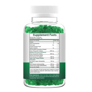 Gummies de mousse marine sans sucre 5000MG - Avec <span class=keywords><strong>vinaigre</strong></span> de cidre de pomme, iode et chlorophylle, complément pour le soutien immunitaire et articulaire - Product Image 3