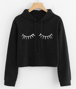 GAF Streetwear mujeres sudaderas con capucha cortas 2023 moda Otoño señora sudaderas con capucha Casual mujer suelta Tops algodón Deporte Sudaderas con capucha - Product Image 6
