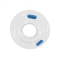Bouée de natation gonflable transparente personnalisée en PVC pour adultes, idéale pour les parcs aquatiques portables et la pagaie
