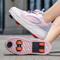 Chaussures à roulettes rétractables invisibles à 4 roues avec frein, chaussures à roulettes automatiques pour enfants, directement de l'usine