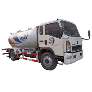 하우 액화 석유 가스 충전 차량 모바일 4X2 Lpg 유조선 트럭