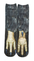 Chaussettes en forme de patte, accessoire pour animaux, thème Animal, dinosaure, tigre, chien, tasses imprimées en 3D