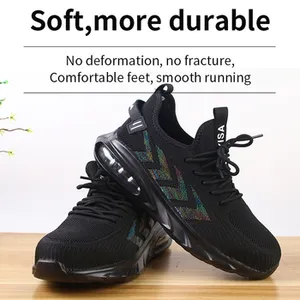 Легкая функциональная дышащая рабочая обувь со стальным носком, безопасная обувь для мужчин и женщин, новые стили