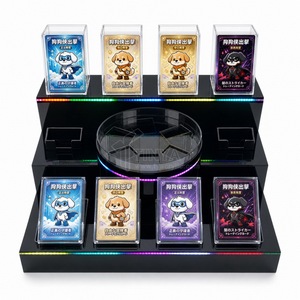 Exhibidor Giratorio <span class=keywords><strong>de</strong></span> Tarjetas Coleccionables con Iluminación LED, Acrílico, Multi-Estilo, Personalizado, Venta al Por Mayor <span class=keywords><strong>de</strong></span> Fábrica TINYA - Product Image 1