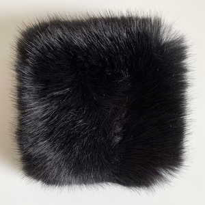 Tissu en fausse fourrure imitation peluche 100% polyester carré pour jouet, canapé, oreiller, décoration, bricolage, cosplay, couleur unie - Product Image 2