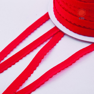 CYG Usine 10mm 15mm Bord festonné Spandex Bande Élastique pour <span class=keywords><strong>Soutien</strong></span>-<span class=keywords><strong>Gorge</strong></span> Sangle <span class=keywords><strong>Bandeau</strong></span> - Product Image 6