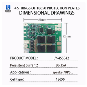 4S 18A 35A 14.8V BMS LiFePO4 pcba Sản phẩm được sử dụng cho 4-Series pin lithium ban bảo vệ trong sản phẩm điện tử - Product Image 5