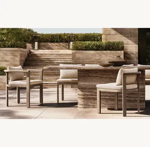 Muebles de teca para exteriores sasánida, sillón de comedor de teca de diseño escandinavo <span class=keywords><strong>Lagos</strong></span> - Product Image 5