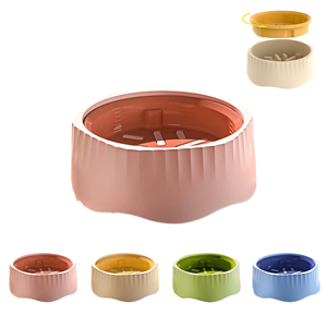 OEM/ODM Non-Slip <b>Slow</b> Plastic PP Eco-Friendly Dog <b>Feeder</b> Bowl 2-in-1 Anti-Spill Collapsible Vet-Recommended for Cats/Dogs - Product Image 1