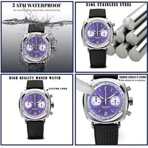 Nuevo Reloj de Lujo de Cuarzo Esqueleto 2023, Personalizado para Buceo, Esfera de 42mm con Efecto Rayos de Sol, Movimiento, Correa de Cuero, Suministro Directo de Fábrica - Product Image 4