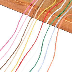 100 metros <span class=keywords><strong>2mm</strong></span> de diámetro muchos colores en stock redondo 100% algodón macramé <span class=keywords><strong>hilo</strong></span> hilos para fabricación de bufandas - Product Image 6