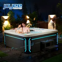 JOYEE-Falda led para Spa al aire libre, alta calidad, fabricante de China, nuevo diseño, el mejor acrílico, 5 lugares, bañera de hidromasaje al aire libre, precio al por mayor