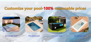 Piscina de Lujo para Familias, Piscina Grande Enterrada Personalizada, <span class=keywords><strong>Jacuzzi</strong></span>, Piscina Grande de Fibra de Vidrio para Exteriores en Oferta - Product Image 6