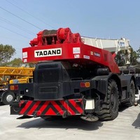 Grue tout-terrain Tadano TR-500EX d'occasion de 50 tonnes avec flèche télescopique de 34,1 m, transmission 4x4 pour travaux de levage dans l'exploitation minière et la construction