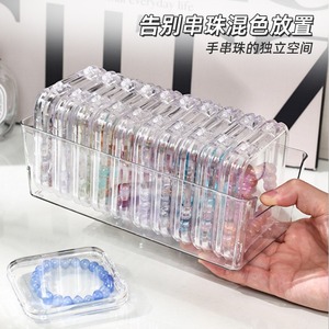 Organizador de Joyas de Cristal Transparente de Color Sólido, Origen Zhejiang, con Compartimentos para Exhibición y Almacenamiento - Product Image 5