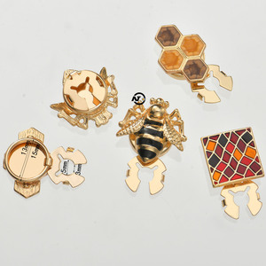 Bee Loạt Trang Trí Khuy Măng Sét Sinh Động Dễ Thương Trang Phục Hợp Kim Kẽm Kim Loại Bao Phủ Nút Cho EU Chúng Tôi Người Đàn Ông Phụ Nữ Áo Sơ Mi - Product Image 2