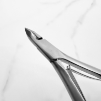 Pince à cuticules professionnelle en acier inoxydable à double ressort pour manucure et pédicure