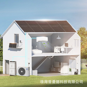 Climatiseur solaire 12000 Btu, refroidissement et chauffage, usage domestique, 48v, entraînement direct PV - Product Image 1