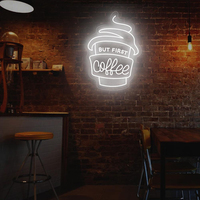 Enseigne au néon LED personnalisée la plus populaire Enseigne au néon café Chine Fabricant Lampe au néon personnalisable