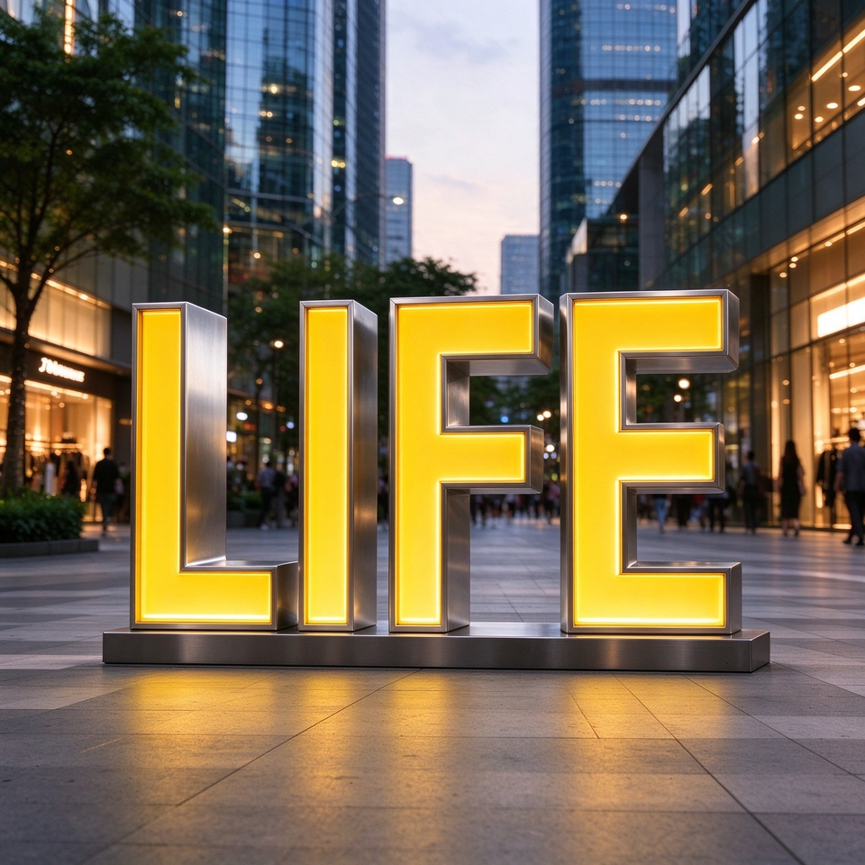Custom 3D Acrylic LED Illuminated Letter Sign for Outdoor Storefront ...