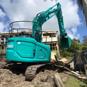 Excavatrice Kobelco SK135SR d'occasion, équipement de construction, bon état, moteur à chenilles, puissance 72 kW, capacité de la benne 0,6 m³ - Product Image 5