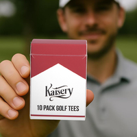 Vente chaude Cigarette Box Design Golf Tee Logo personnalisé Longueur incassable Bambou Bois Golf Tees
