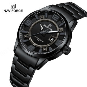 นาฬิกาควอตซ์ NAVIFORCE รุ่น 8044 SBS สำหรับผู้ชาย ดีไซน์หรูหรา สปอร์ต ธุรกิจ กันน้ำ 3ATM สายสแตนเลส หน้าปัดกระจก แสดงวันที่ - Product Image 3
