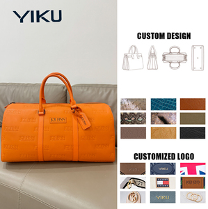YIKU Benutzerdefiniertes <span class=keywords><strong>Logo</strong></span> Große Herren-Reisetasche Design PU-Leder Reisetasche Mit Etikett Weekender-Tasche - Product Image 2