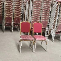 Moderne Metall-Bankettstühle mit Stapelwagen-Set, Leichtbau-Design für Zuhause, Büro & Hochzeitsveranstaltungen