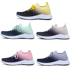 Autumn Casual White Shoes Sneaker Octopus Flying Weaving Couple Men's Wide Fat Feet Inner Heightening Brand Sports Running Shoes