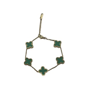 Venta al por Mayor de Pulseras de Trébol de Cuatro Hojas y Cinco Flores de Alta Calidad, de una Cara y de Doble Cara, Hechas de <span class=keywords><strong>Ti</strong></span> - Product Image 5