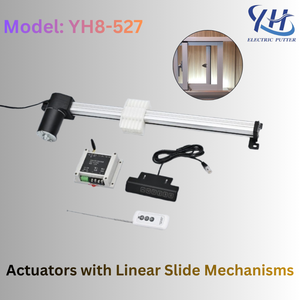 Actionneur linéaire à engrenages L-Shape YH8-527 24V DC avec <span class=keywords><strong>moteur</strong></span> à balais, étanche IP65, 180W, pour vélo électrique, bateau, appareil électroménager - Product Image 3