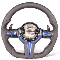 Volant sport en cuir sur mesure de style thong à 3 branches pour F30/F32, compatible avec G20/G80, F10, E90, E60, G30, E46, E36, M5, F80/F82, E91, G70, G60