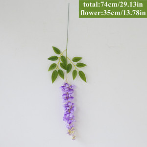 Longues branches de <span class=keywords><strong>fleurs</strong></span> artificielles en soie, glycine cryptée <span class=keywords><strong>Albizia</strong></span>, <span class=keywords><strong>fleurs</strong></span> décoratives pour mariage - Product Image 3