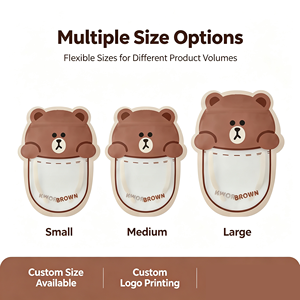 Bolsa con Forma de Oso Personalizada, Bolsa de Plástico con Cierre de Forma Especial, Bolsa de Regalo para Dulces y Bocadillos con Ventana, Diseño de Dibujos Animados - Product Image 3