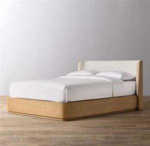Cama de Pared Moderna de Madera Maciza, Tamaño Personalizable, Muebles de Dormitorio Directo de Fábrica - Product Image 2