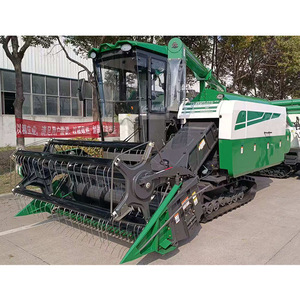 Combine <b>Harvester</b> Grain <b>Harvester</b> <b>Corn</b> Harvesting Machine Gear Drive High Productivity Green - Product Image 2