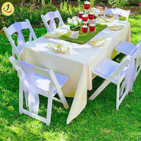 Chaises pliantes de patio en résine à prix d'usine, protection UV, capacité 450 kg, vente en gros pour extérieur JC-H512, garantie 3 ans, mariage