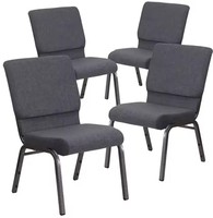 Chaise de théâtre/église empilable en tissu et métal, design tendance, avec accoudoirs personnalisables, pliable et portable – Vente directe usine